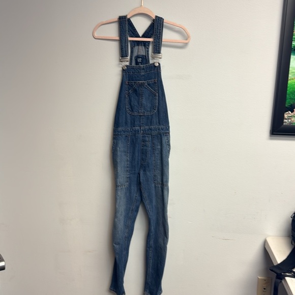 GAP women’s xxs Blue Denim Overalls - Picture 3 of 9
